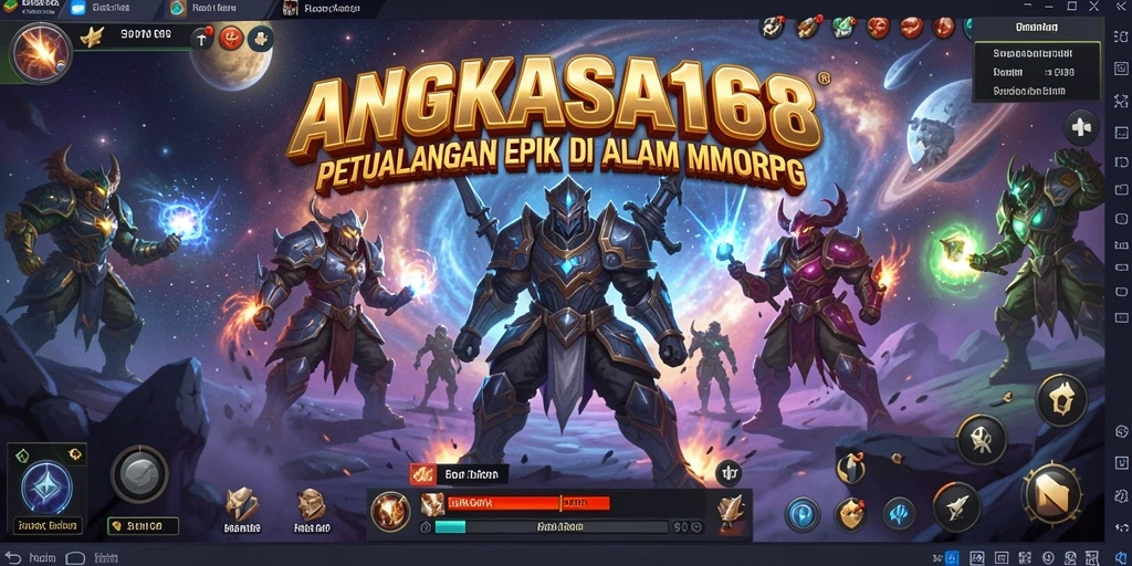 Tangkapan layar gameplay ANGKASA168 menampilkan aksi seru dalam MMORPG.