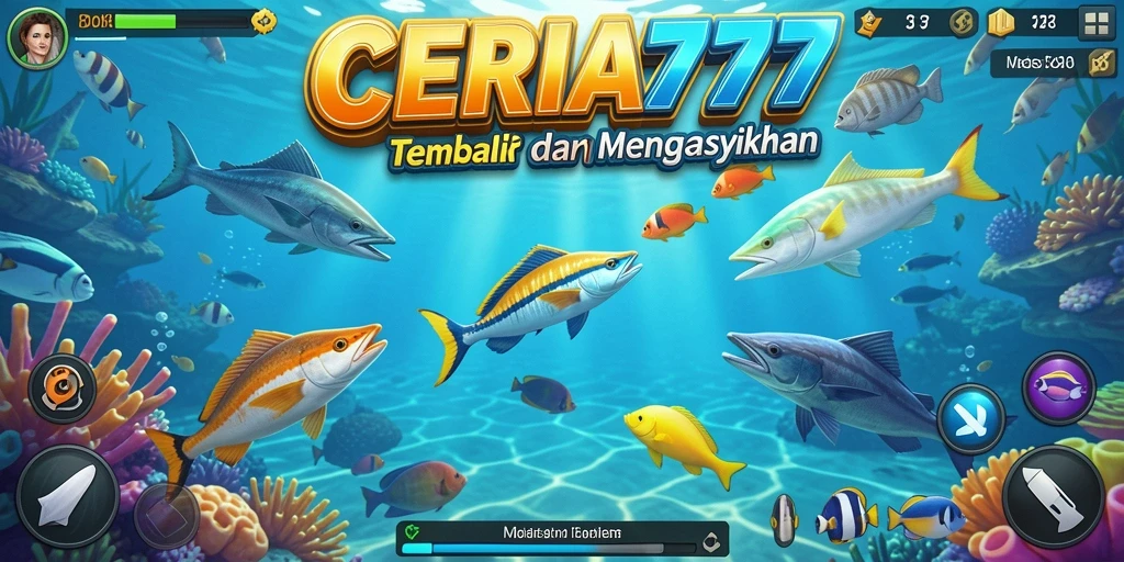 Tampilan menarik dari gameplay Tembak Ikan CERIA777.