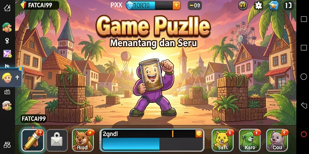 Tampilan gameplay FATCAI99 dengan teka-teki yang menantang.