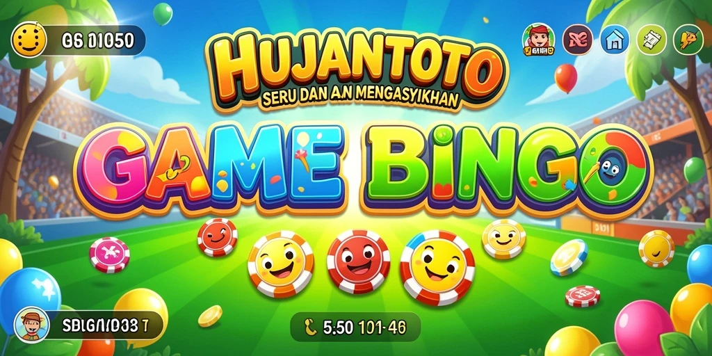 Screenshot gameplay HUJANTOTO yang menampilkan serunya permainan Bingo.