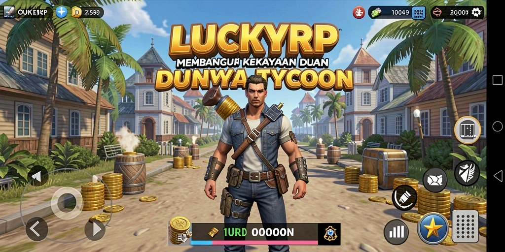 Tampilan gameplay LUCKYRP yang menampilkan aksi Tycoon yang seru.