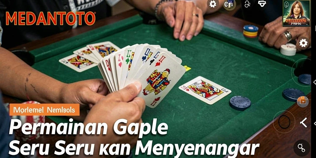 Tampilan gameplay seru dari MEDANTOTO yang penuh tantangan Gaple.