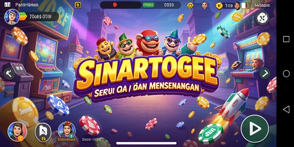 Screenshot gameplay SINARTOGEL menunjukkan momen seru dalam permainan arcade.