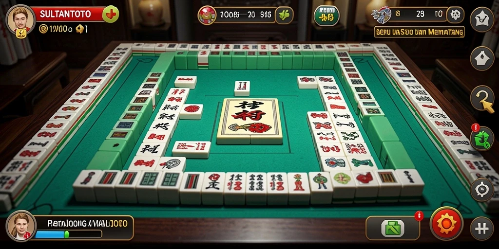 Gameplay menarik dari SULTANTOTO yang menunjukkan pencocokan ubin Mahjong.
