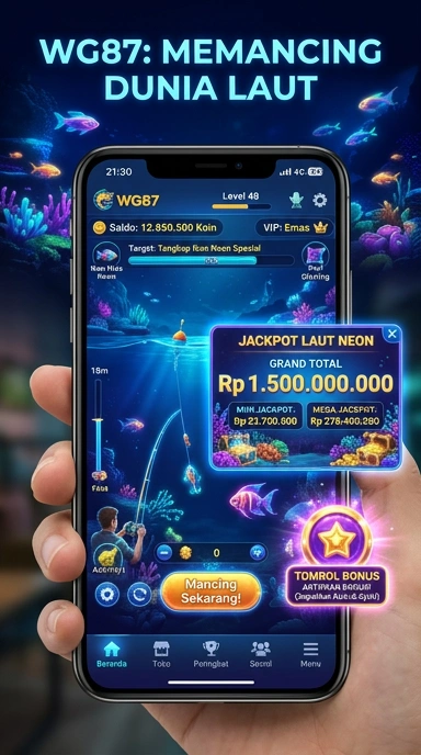 Tampilan antarmuka aplikasi wg87 yang intuitif dan sederhana.